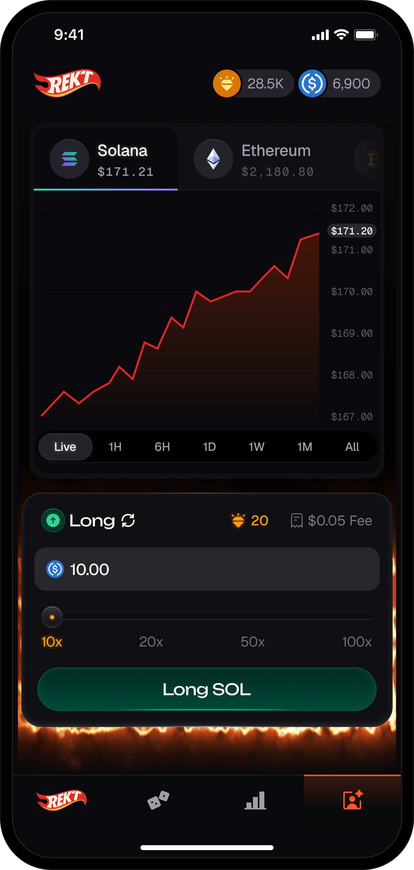 Rekt App - Trade Perps